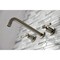 Kingston Brass Roman Tub Faucet, Brushed Nickel, Wall Mount KS8028ML - alternate 3